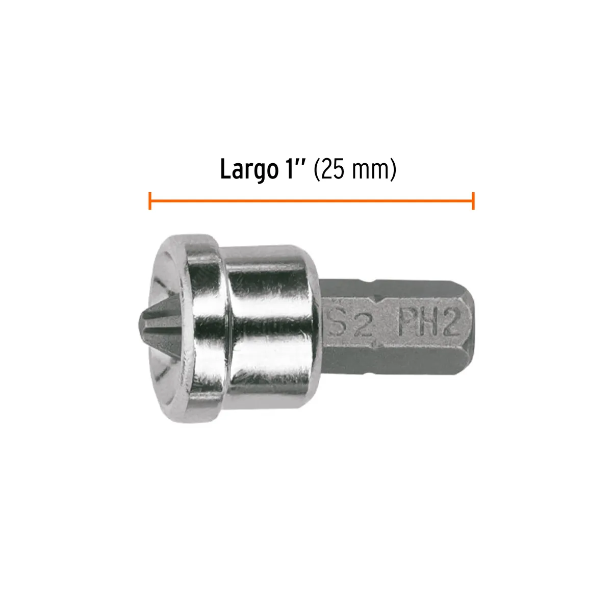 Estuche con 5 Puntas de Cruz PH2 para Muro de Yeso 1" Truper - 12717