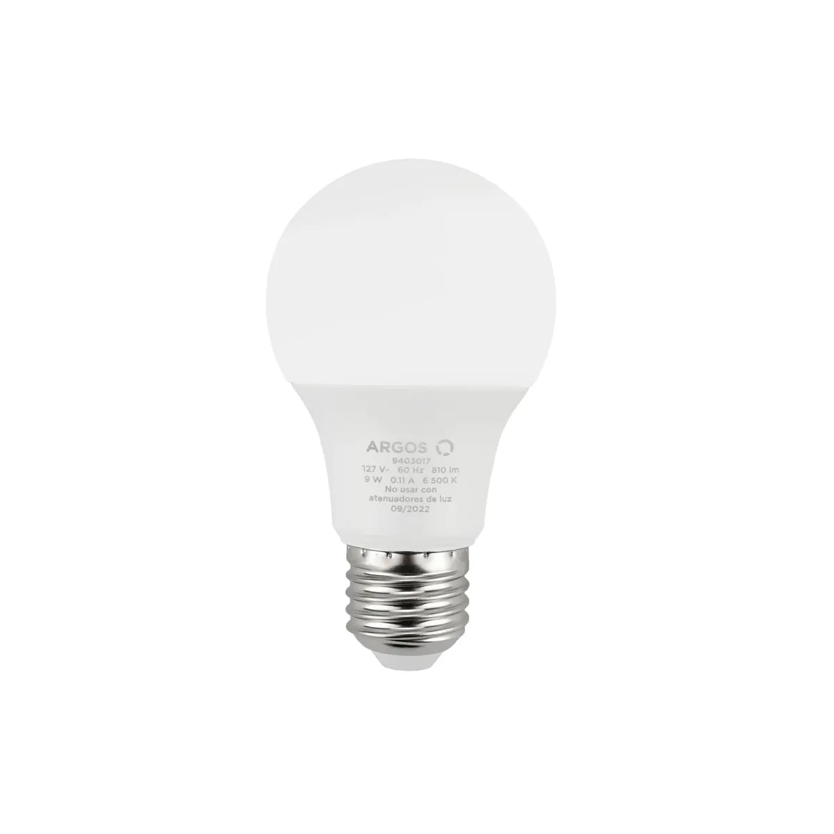 Lámpara LED 9W 6500K Argos Foco Ahorrador Luz Fría