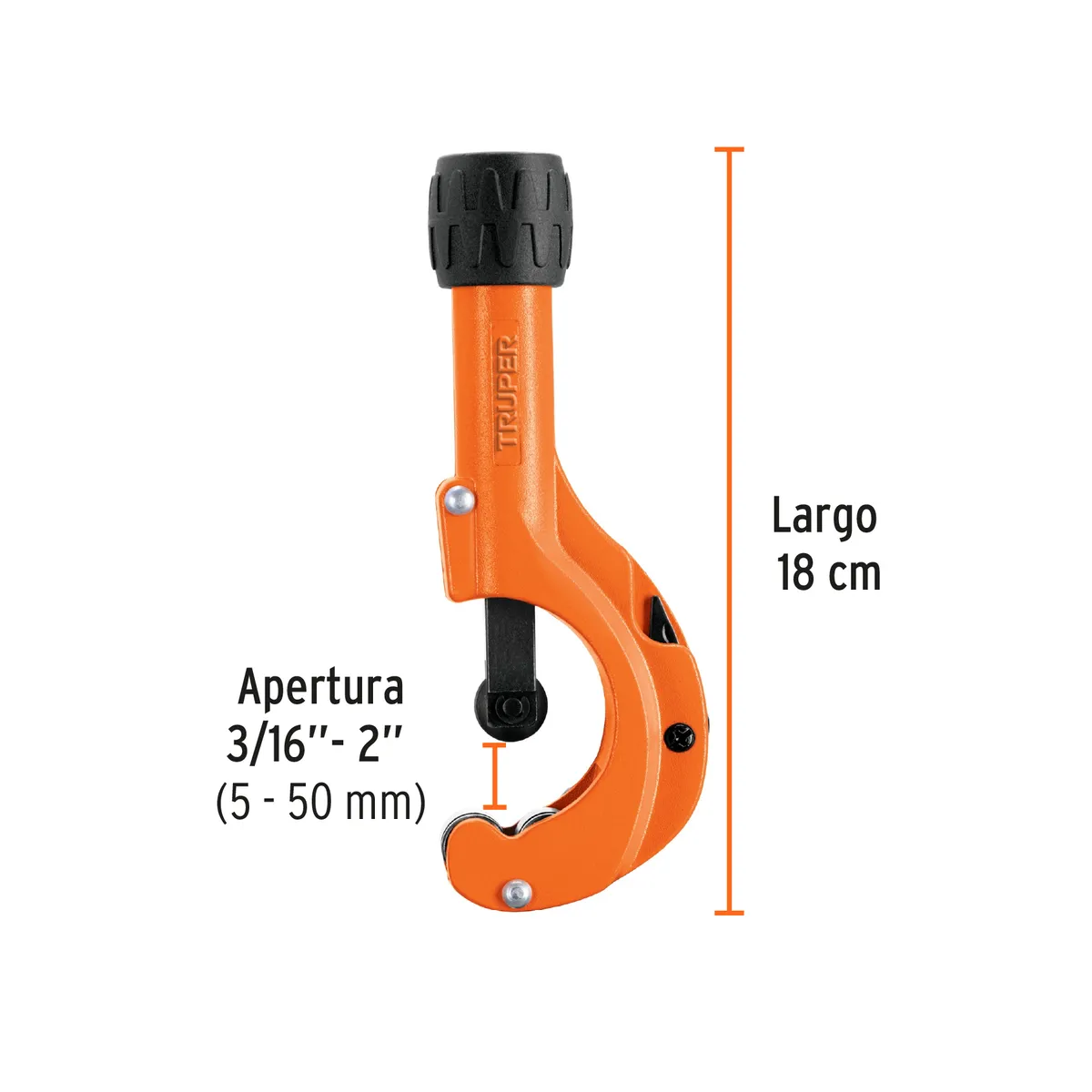 Cortador de Tubo de Cobre 3/16" a 2" Cuchilla 18 mm Truper - 12859