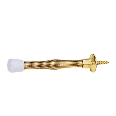 Tope de Resorte para Puerta Latonado 3" Gimbel - 14TOPEP022CH