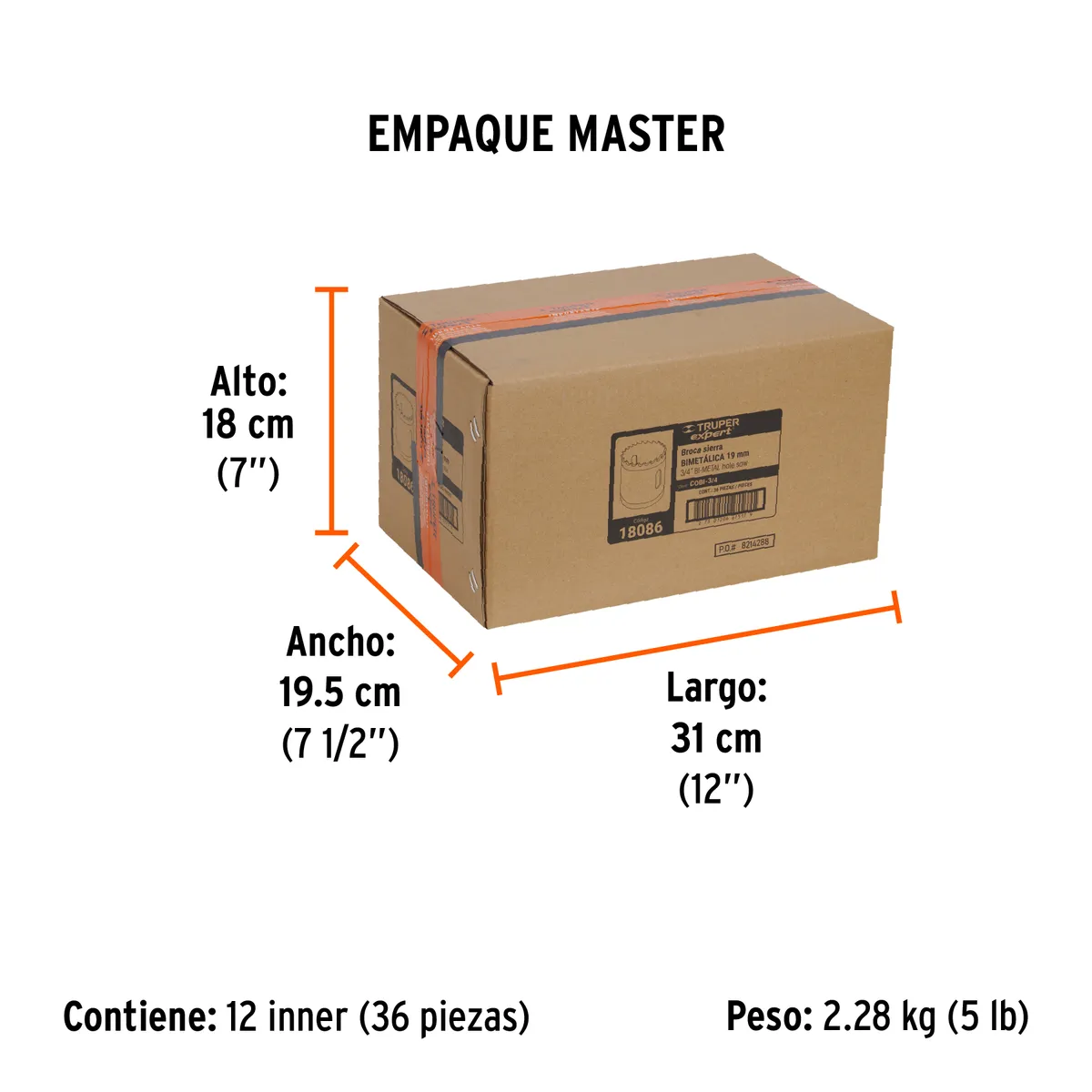 Brocasierra Bimetálica Truper Expert 3/4" - 18086