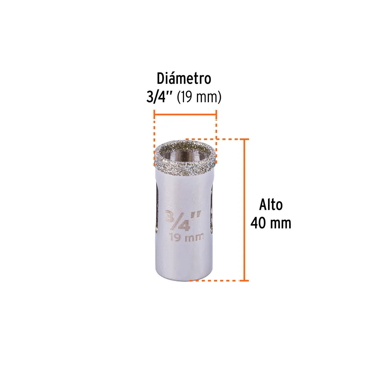 Brocasierra de Diamante Borde Continuo 3/4" Truper - 17124