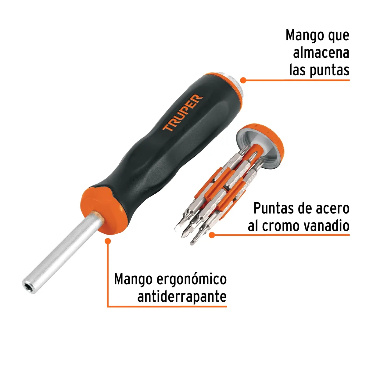 Desarmador de Joyero Multipuntas 12 en 1 Truper - 102503