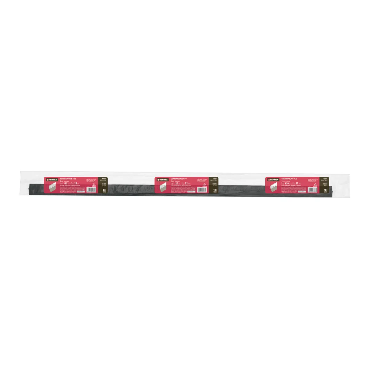 Guardapolvo Fijo 120 cm Negro Hermex - 43037