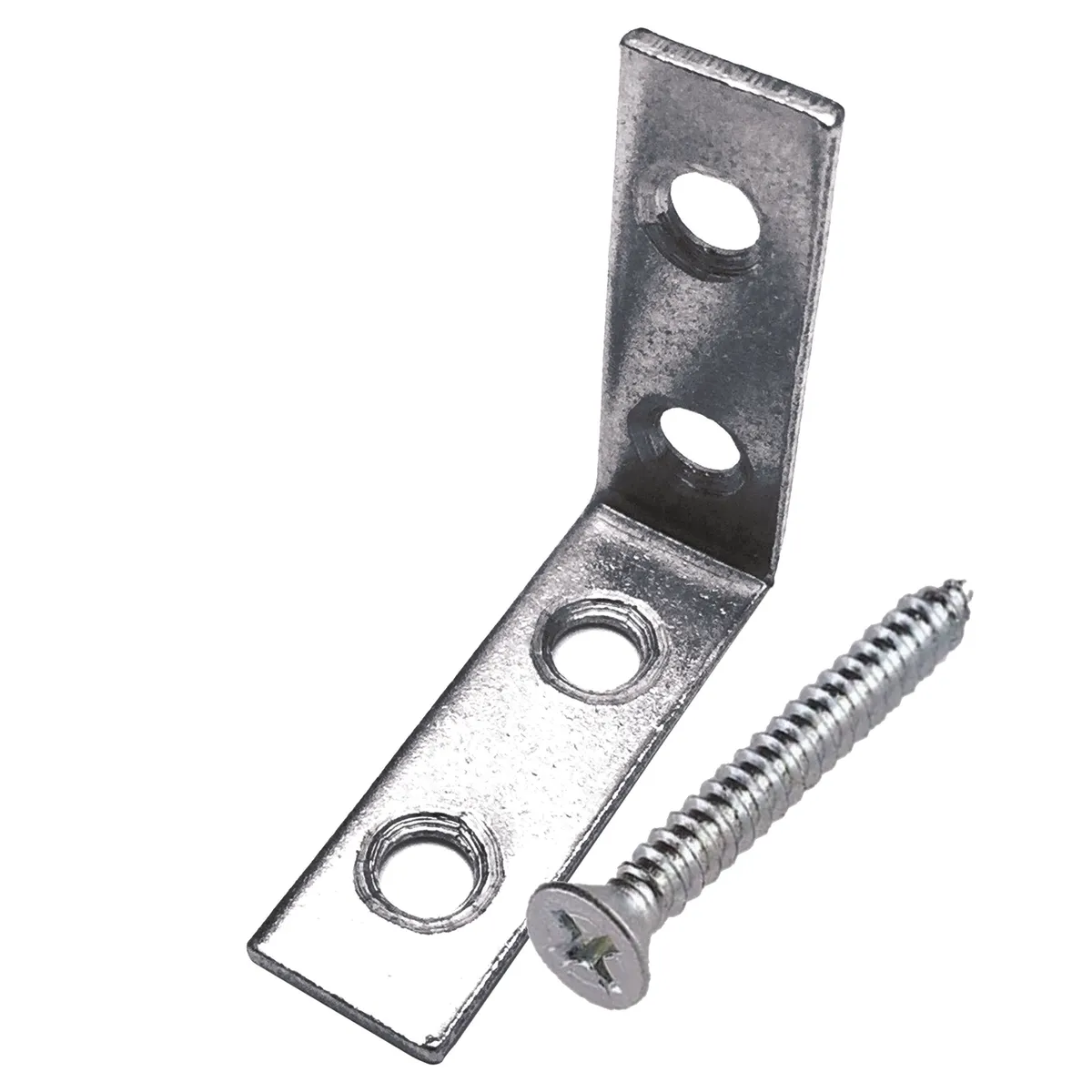 Set de 4 Escuadras Esquineras 60 x 15 mm con 16 Tornillos AKSI - 106614