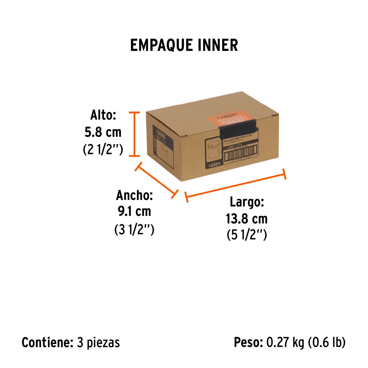 Brocasierra Bimetálica Truper Expert 1 1/16" - 18089
