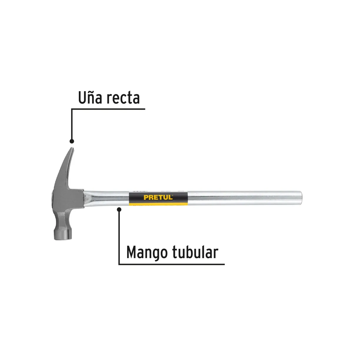 Martillo Uña Recta 20 oz Pretul MTR-20P - 20597
