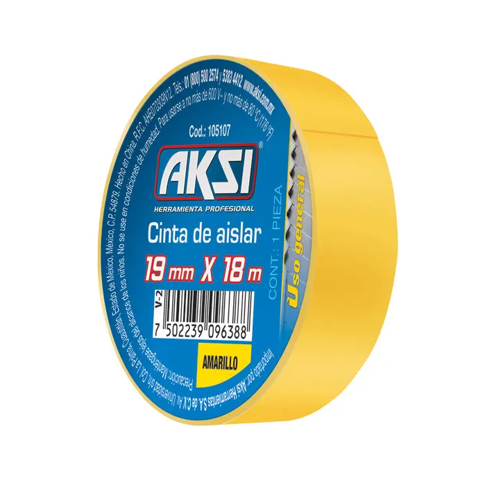 Cinta de Aislar Azul 19 mm x 18 Metros AKSI - 105105