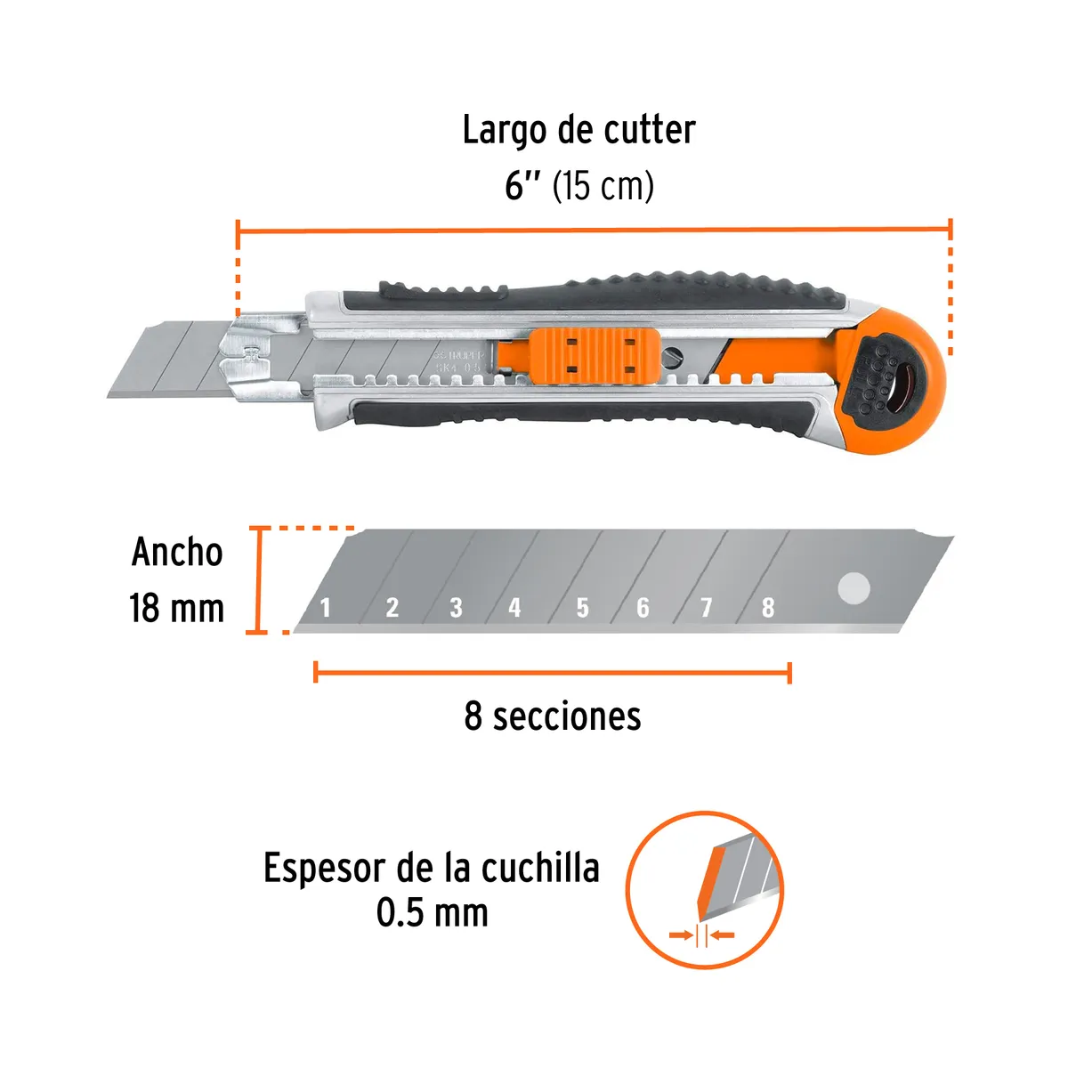 Cutter Truper Expert Trabajo Pesado 18 mm - 16976