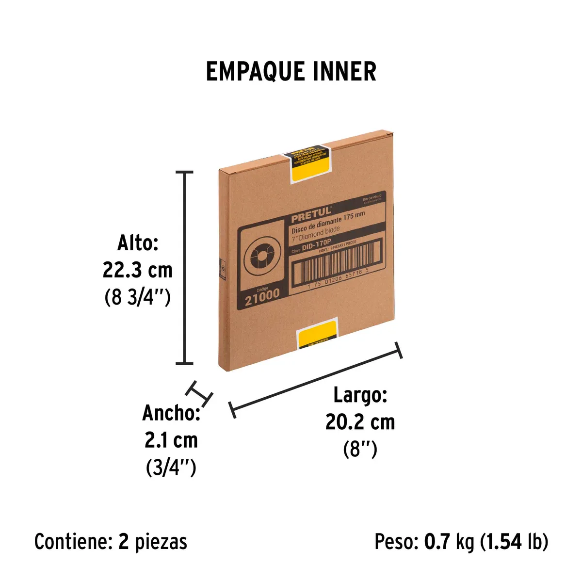 Disco de Diamante 7" Rin Continuo DID-170P Truper - 21000