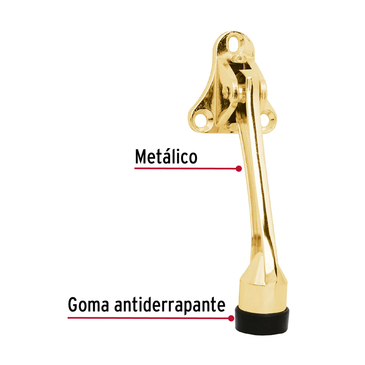 Fijapuerta Metálico Acabado Latón FIPU-1 Truper - 43641
