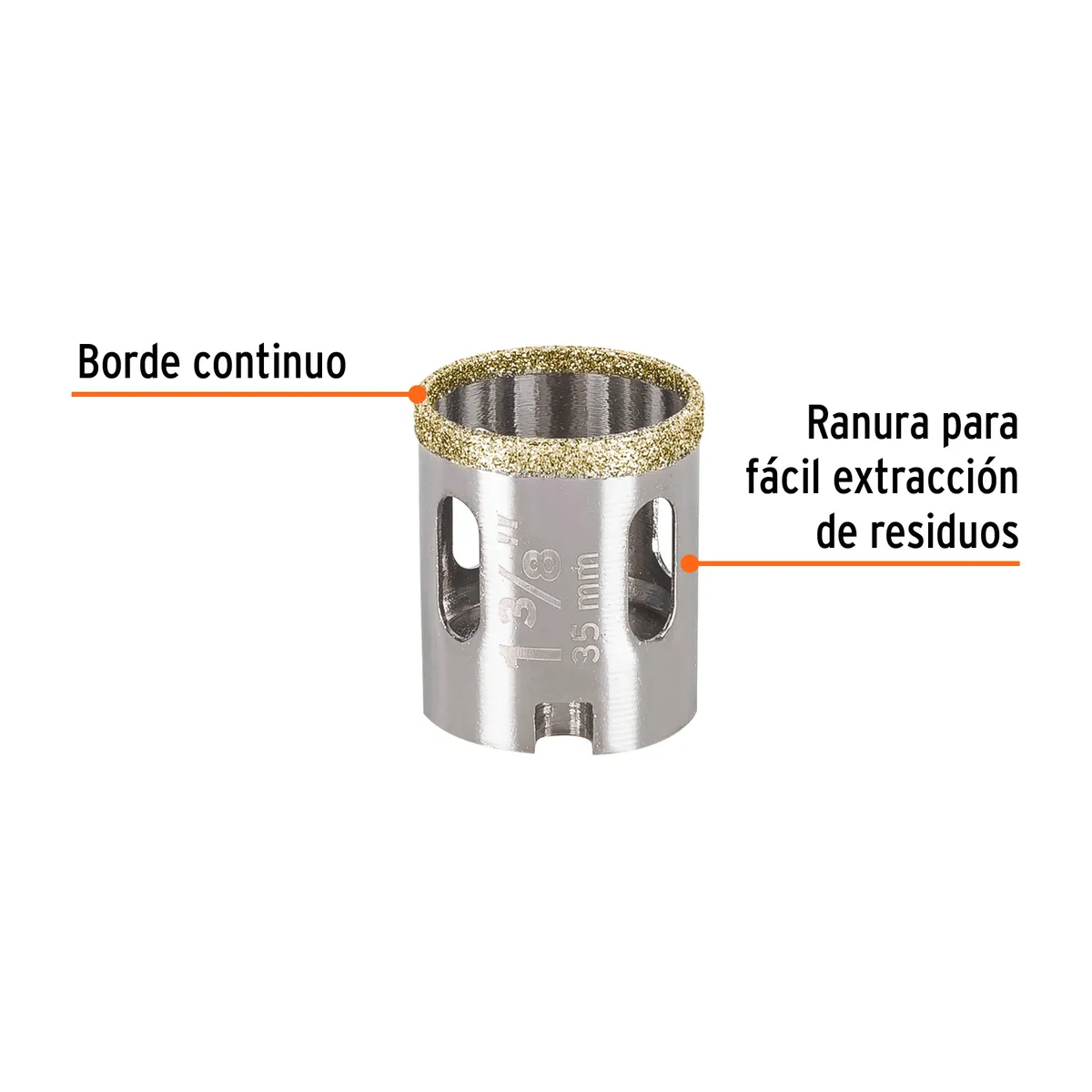Brocasierra de Diamante Borde Continuo 1 3/8" Truper - 17129