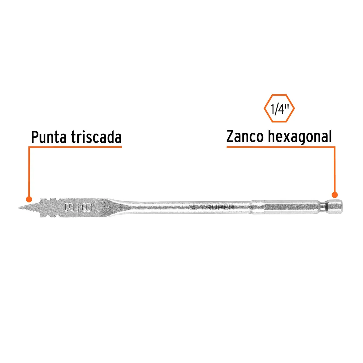 Broca de Manita 3/8" para Madera BPT-3/8 Truper - 11366