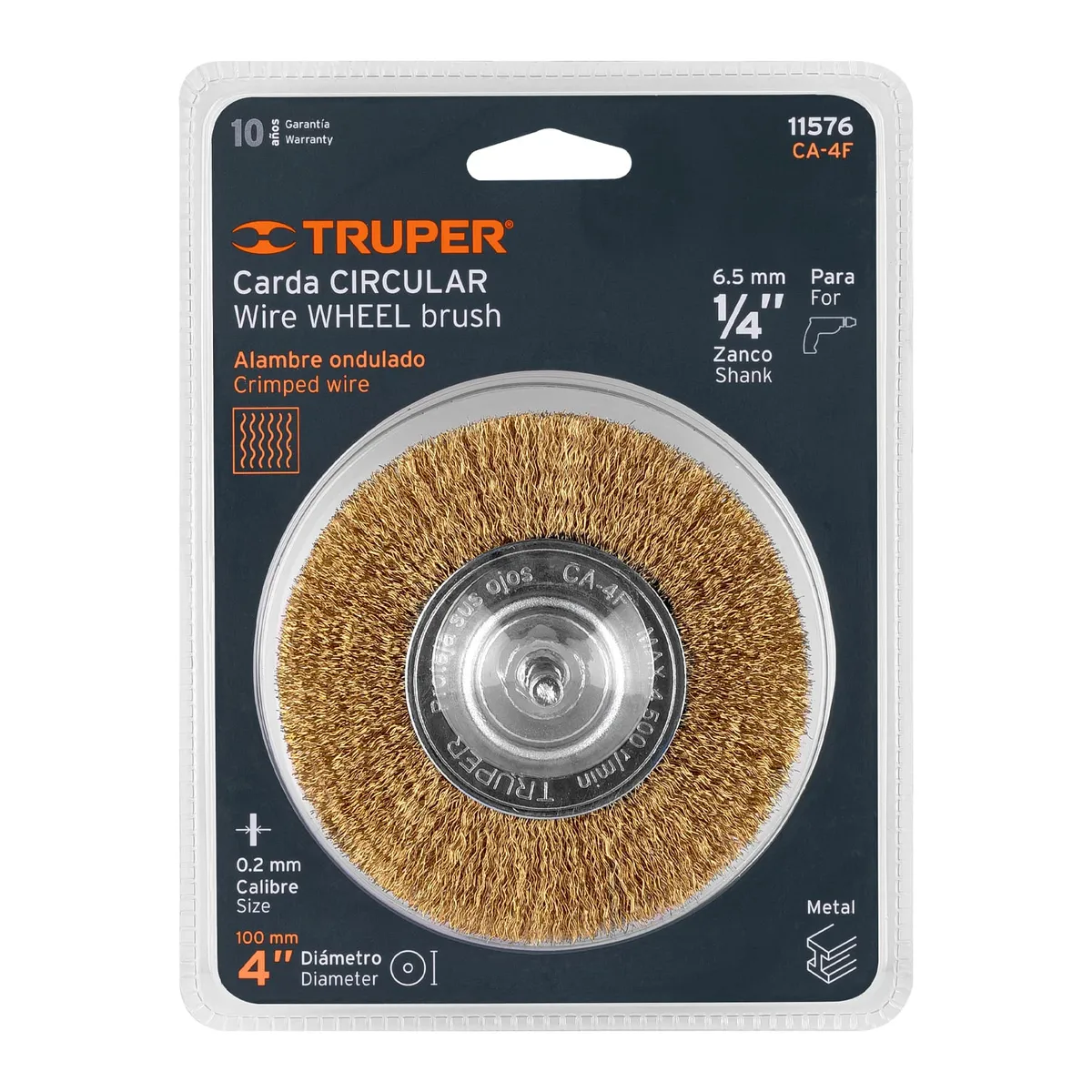 Carda Circular 4" Fino Truper CA-4F - 11576