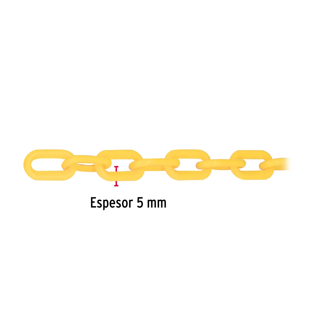 Carrete de Cadena 3/16" 5 mm 25 m Amarillo Fiero - 44172