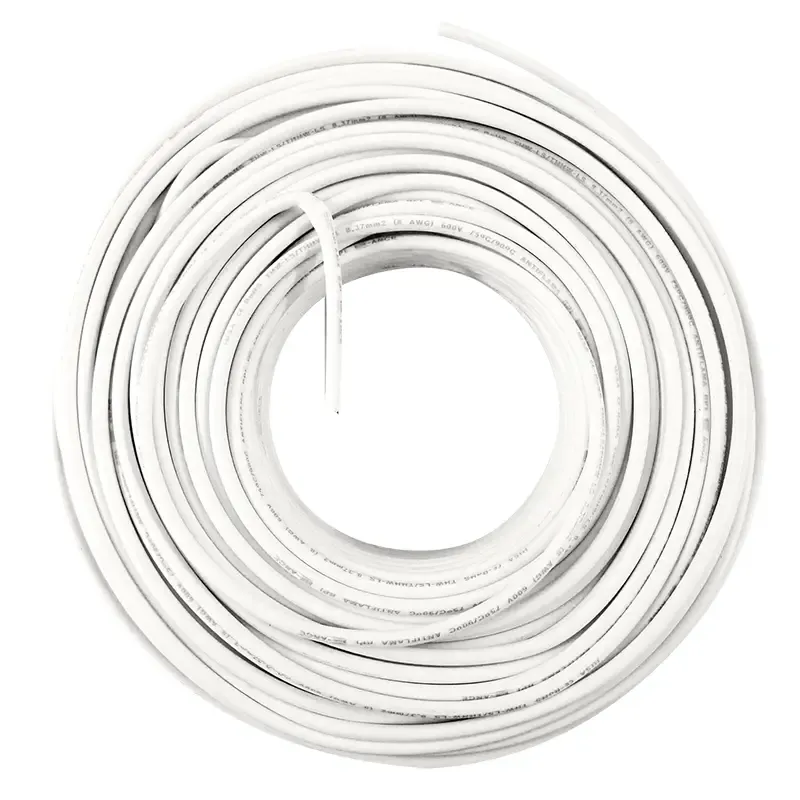 Cable Eléctrico THW Calibre 8 Blanco IUSA
