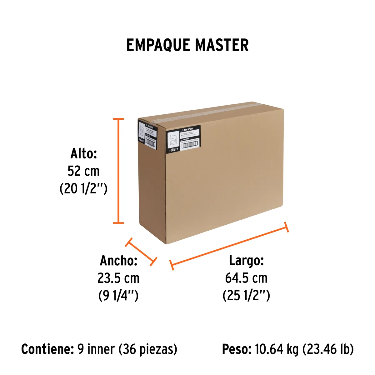 Bolsa con 100 Anclas de 2 mm Truper - 100517