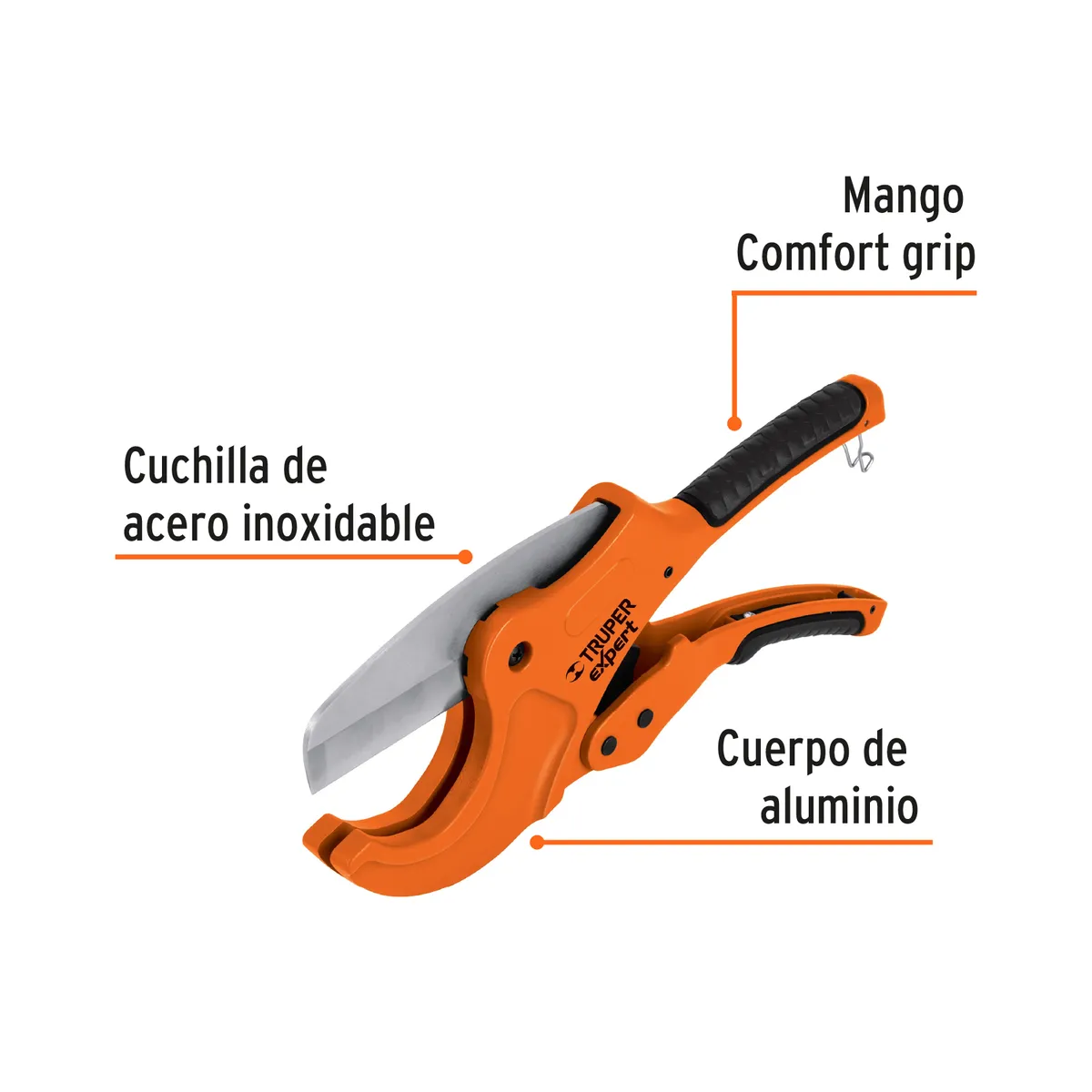 Cortador de Tubo Plástico 2 1/2" 65 mm Truper Expert - 12867