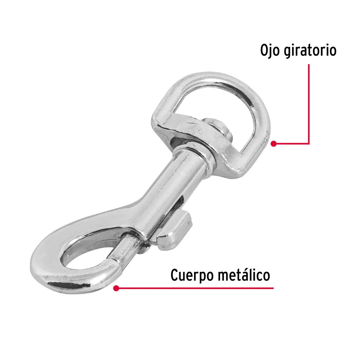 Bandola de Zinc Giratoria 7/16" Fiero - 44029
