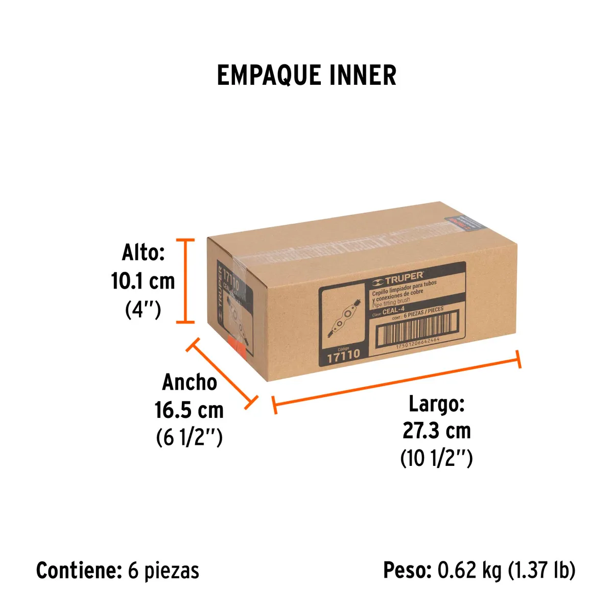 Cepillo Limpiador de Terminales de Baterías Truper - 17110