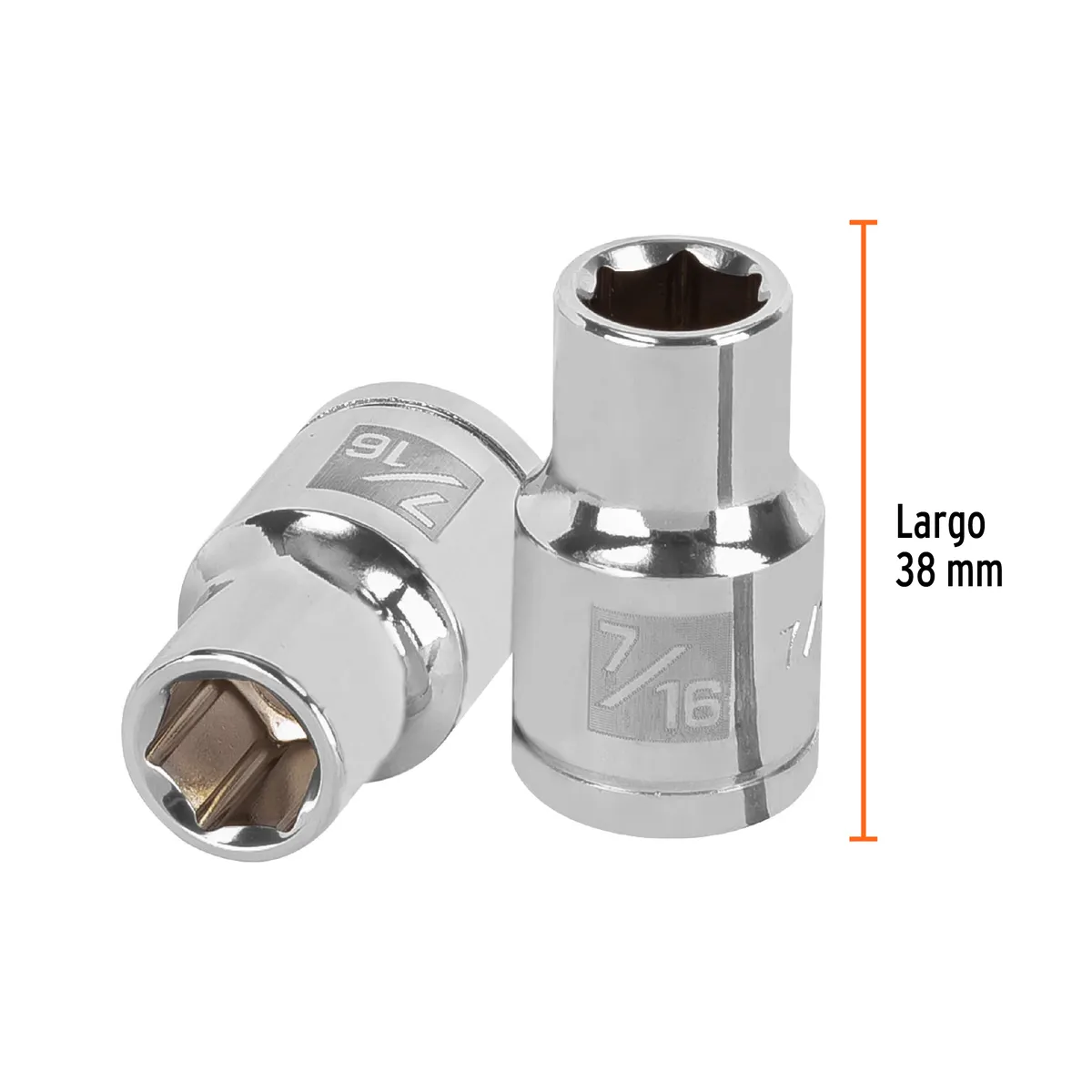 Dado de 7/16" 6 Puntas Cuadro 1/2" Truper - 13231