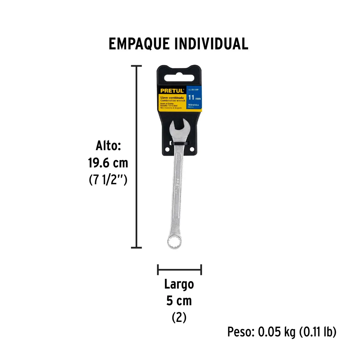 Llave Combinada 11 mm Pretul LL-2011MP - 21905