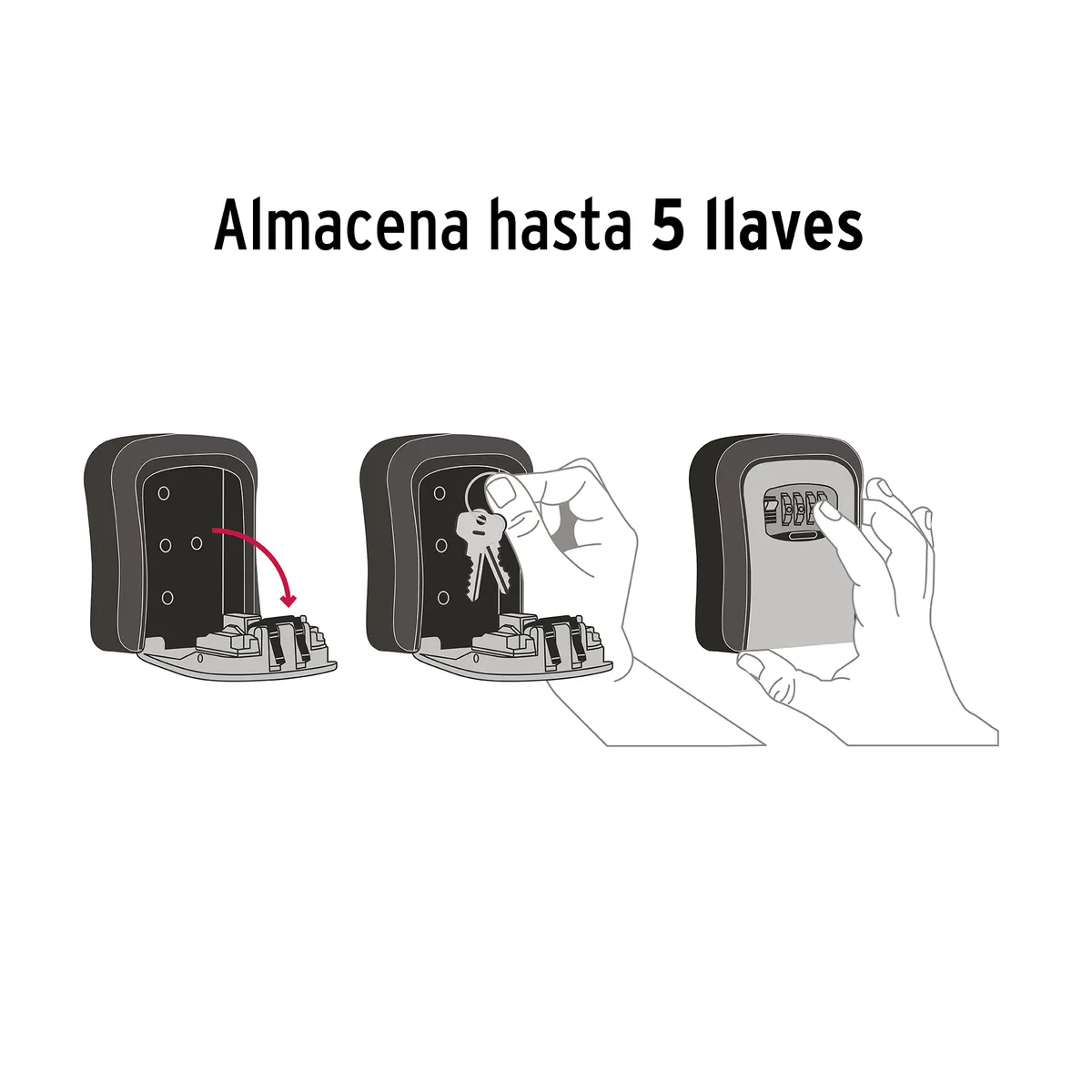 Caja de Combinación Guardallaves 12 cm Truper - 45328