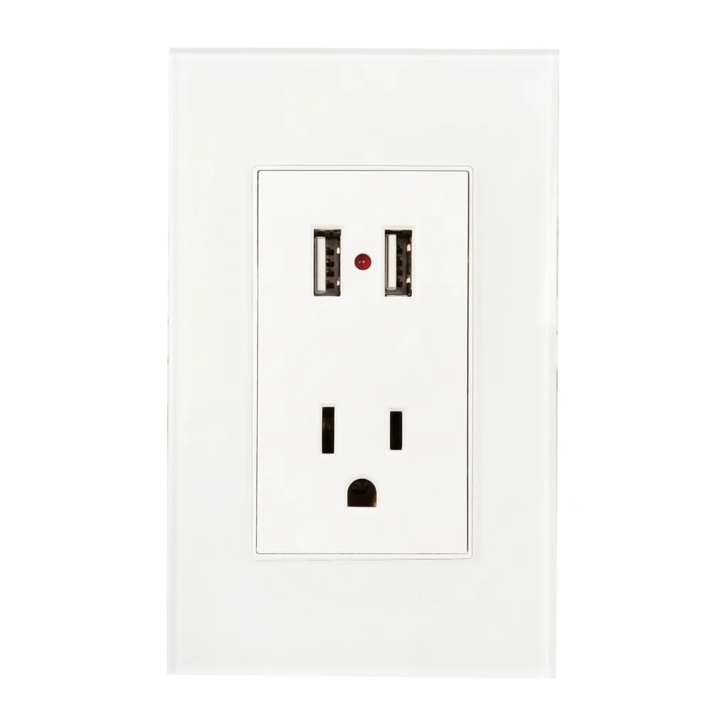 Contacto y 2 Entradas USB c/Placa Argos