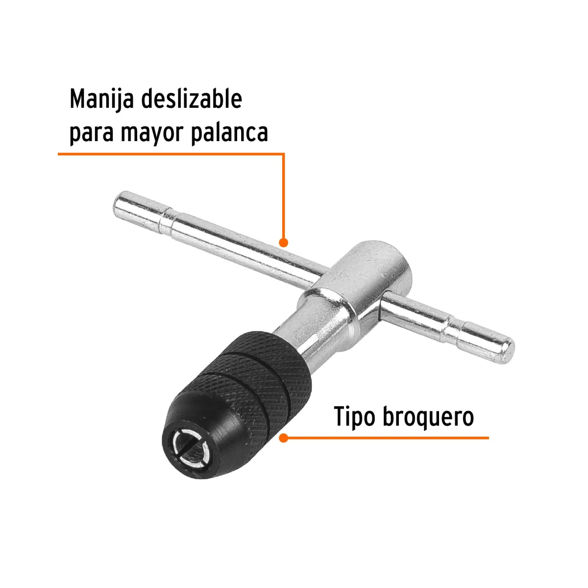Maneral Tipo T para Machuelo 1/4" Truper - 11439