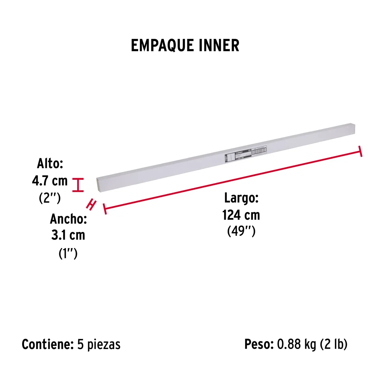 Guardapolvo Fijo 120 cm Negro Hermex - 43037