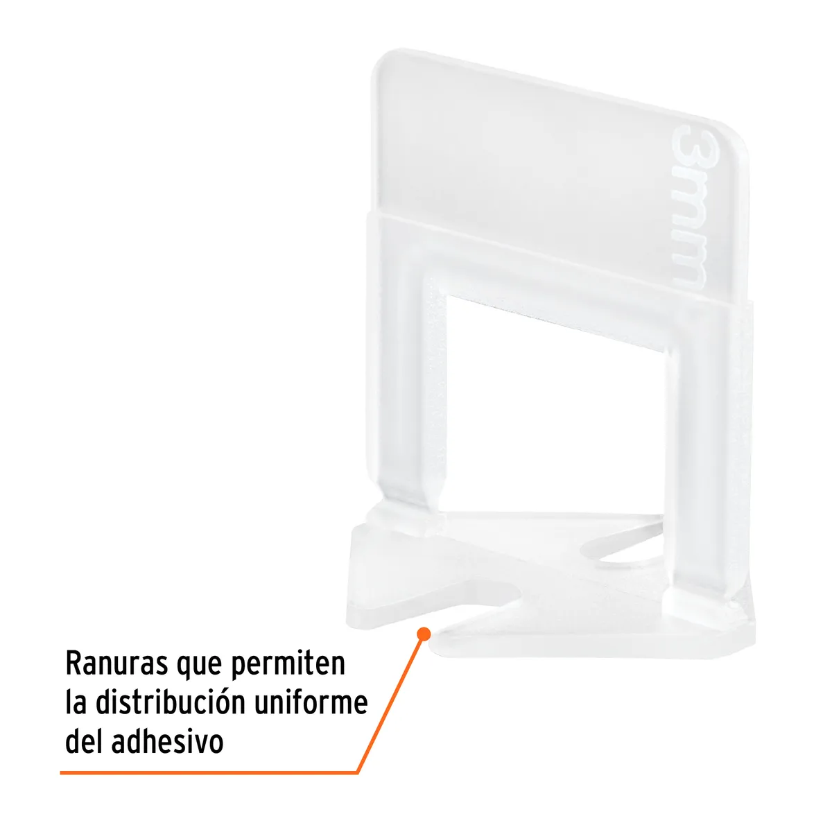 Bolsa con 100 Anclas para Nivelación 3 mm Truper - 102877