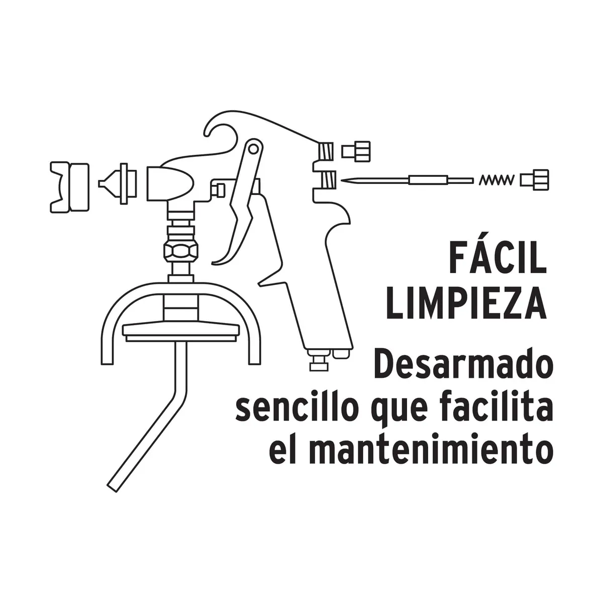 Pistola para Pintar de Baja Presión PIPI-210 Truper - 14036