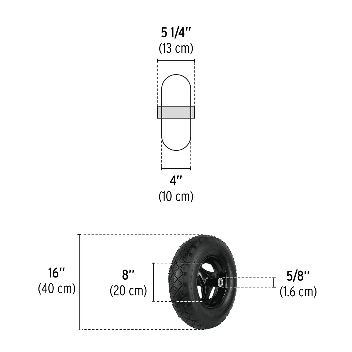 Llanta Completa Neumática 16" Pretul - 20583