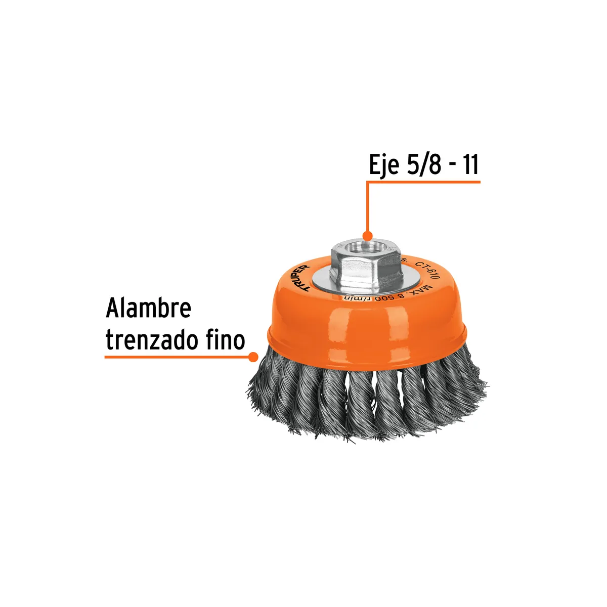 Carda Copa 4" Truper CT-610 - 14187