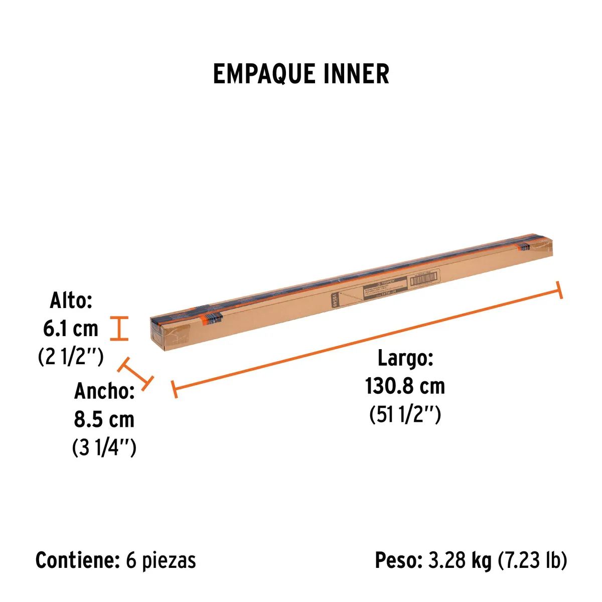 Extensión de Acero para Rodillo 2.4 m Truper - 10548