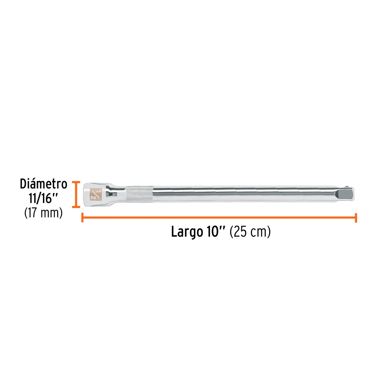 Extensión 1/2" x 10" para Matraca E-5463 Truper - 13418