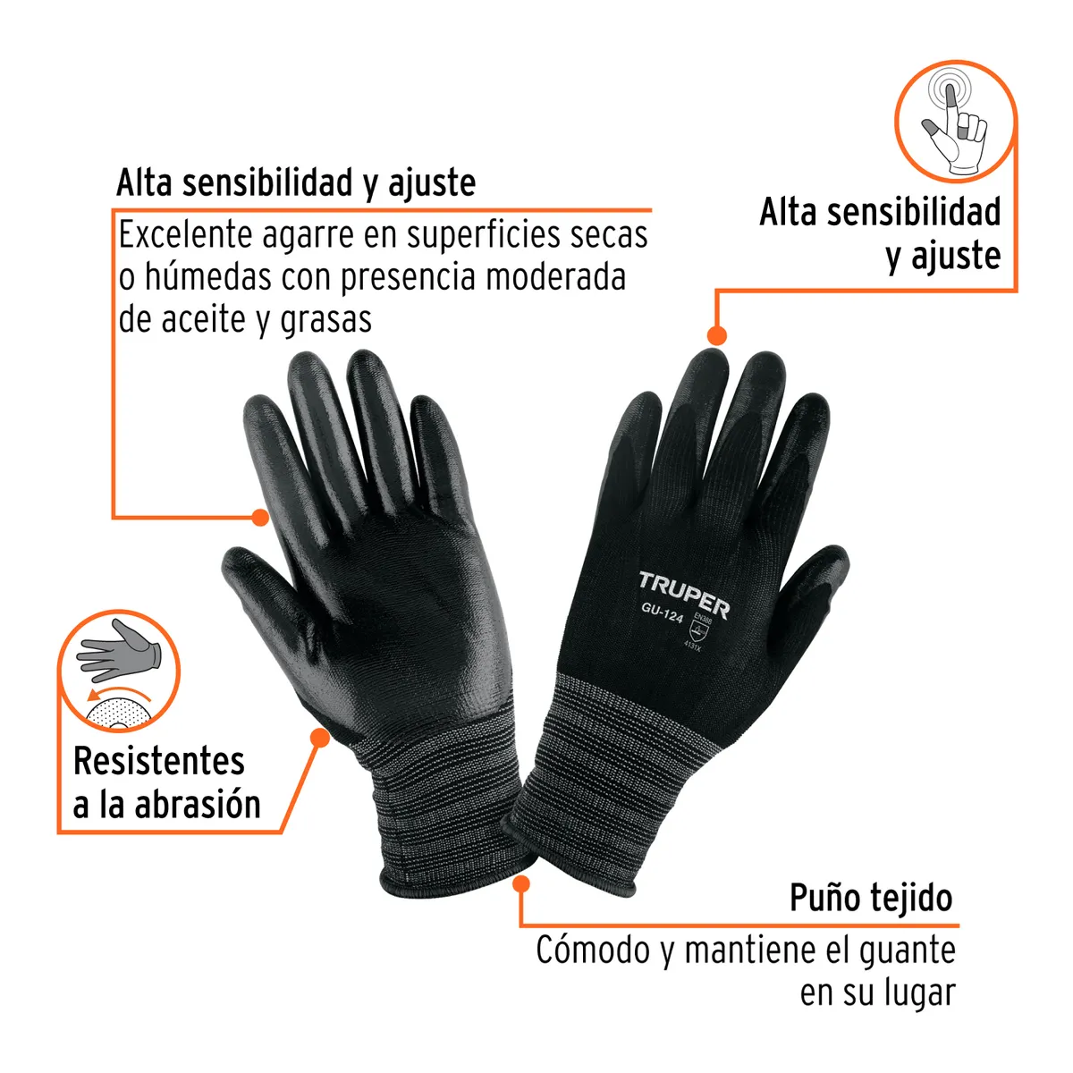 Guantes de Nylon Talla XG Truper - 103867