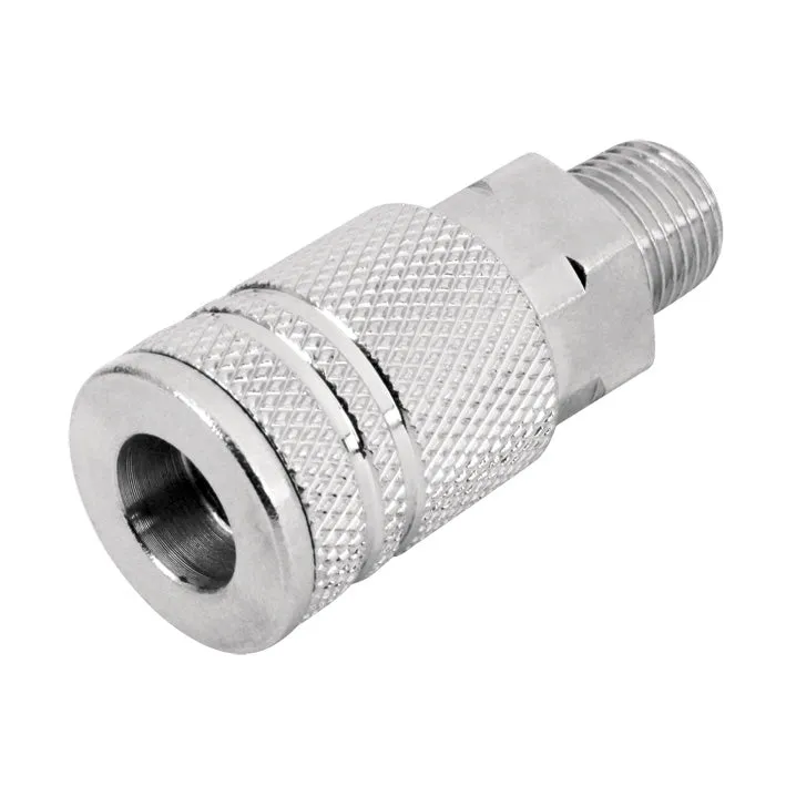 Cople Rápido de Acero Cromado Macho AKSI - 306410