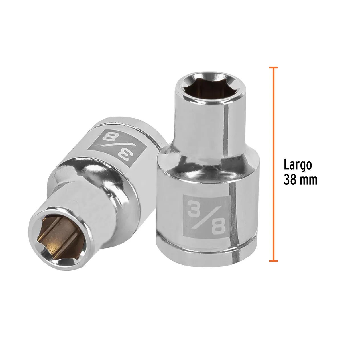 Dado de 3/8" 6 Puntas Cuadro 1/2" Truper - 13230