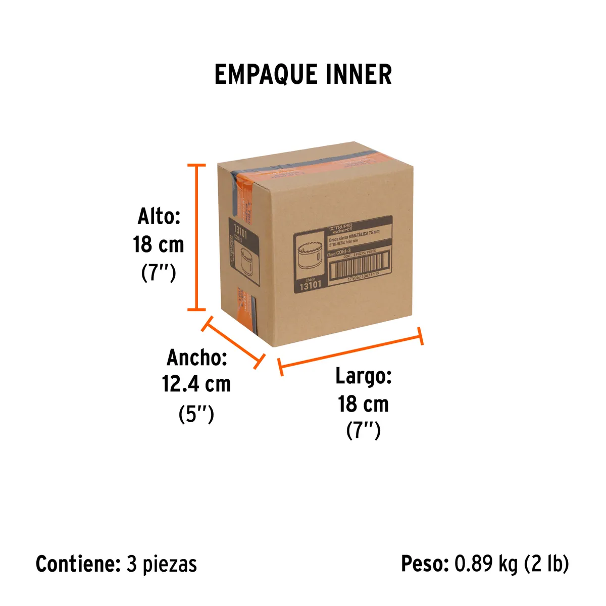 Brocasierra Bimetálica 3" Truper - 13101