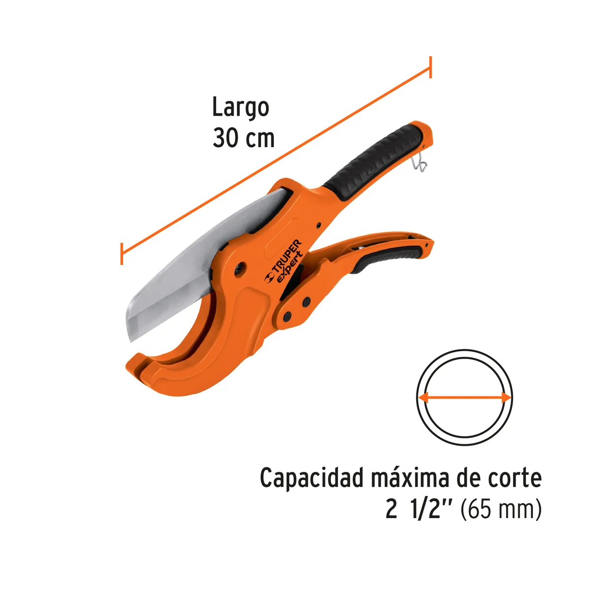 Cortador de Tubo Plástico 2 1/2" 65 mm Truper Expert - 12867