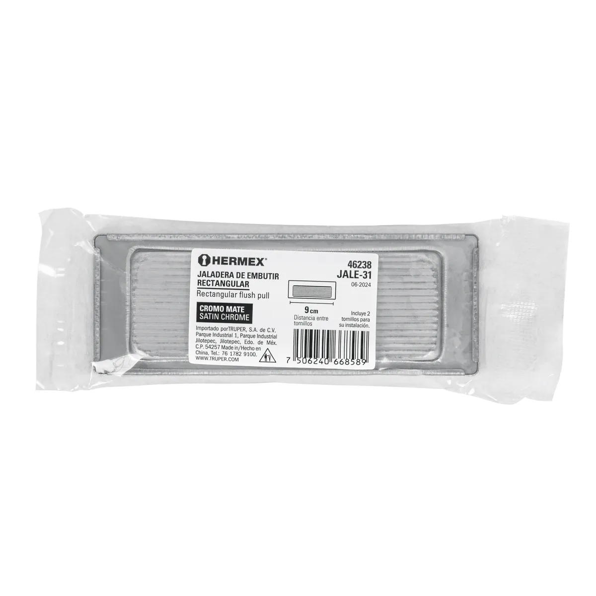 Jaladera de Embutir Cuadrada JALE-31 Truper - 46238