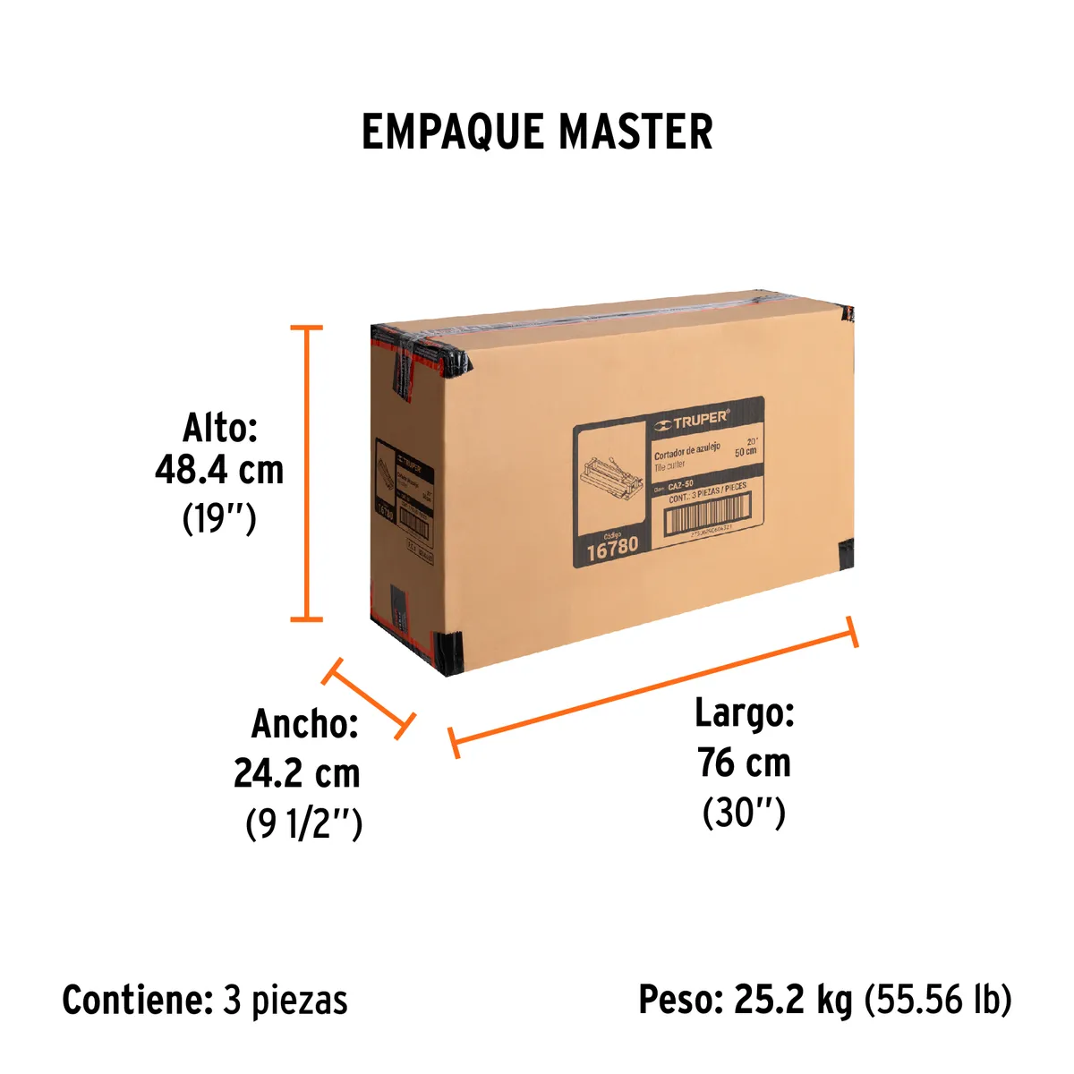 Cortador de Azulejo 20" (50 cm) Truper - 16780