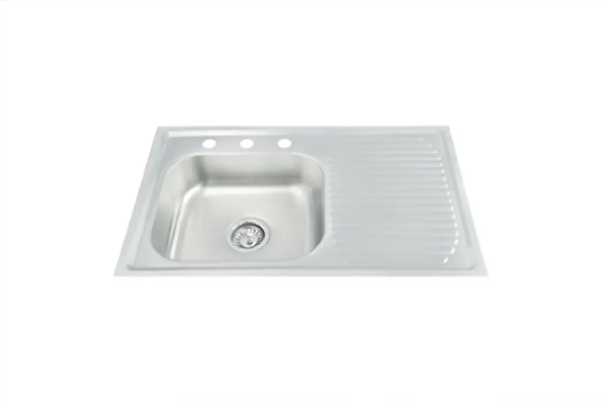 Tarja Sencilla 80x50 cm con Escurridor Derecho MEER - TSED8050