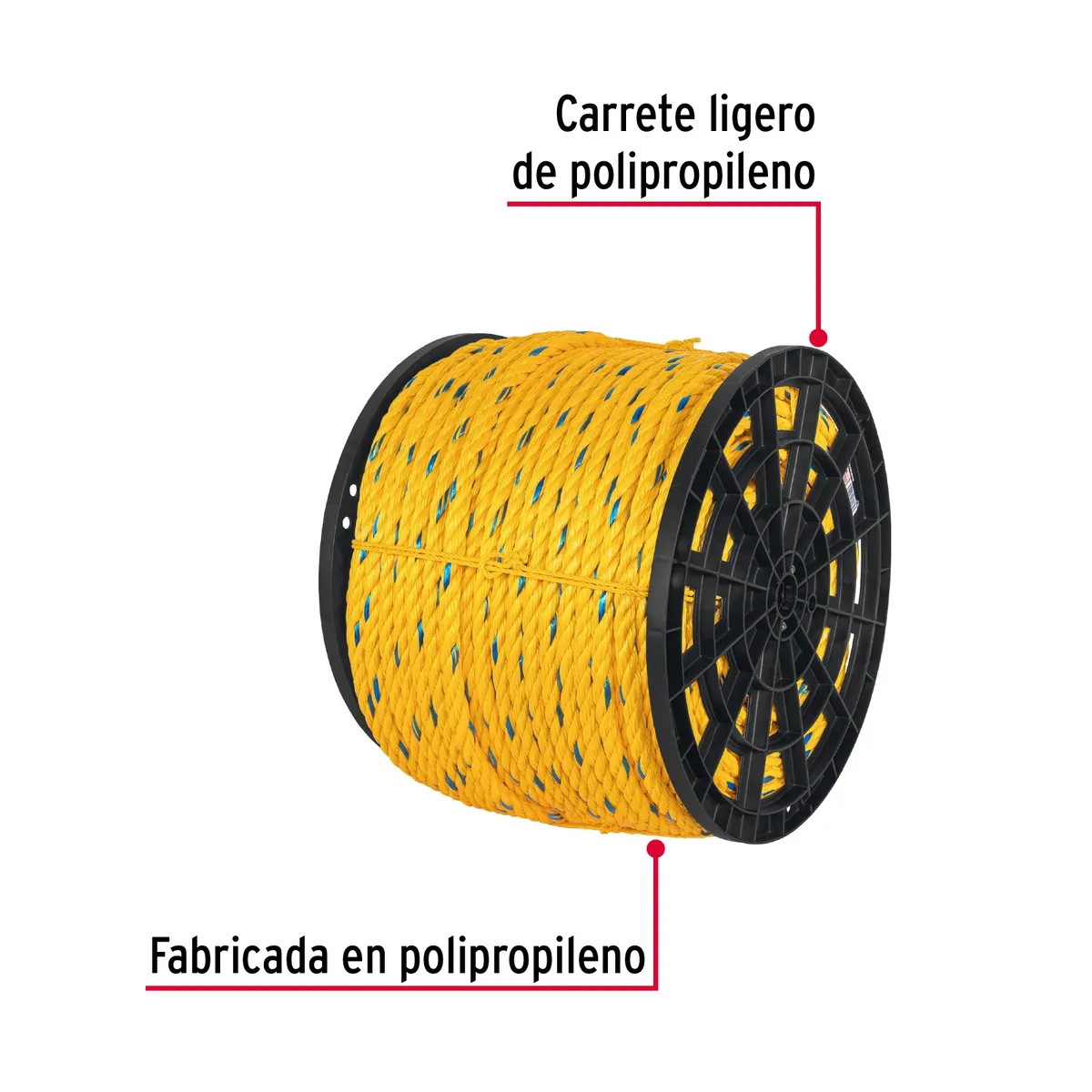 Metro de Cuerda de Polipropileno 3/4" Truper - 40181