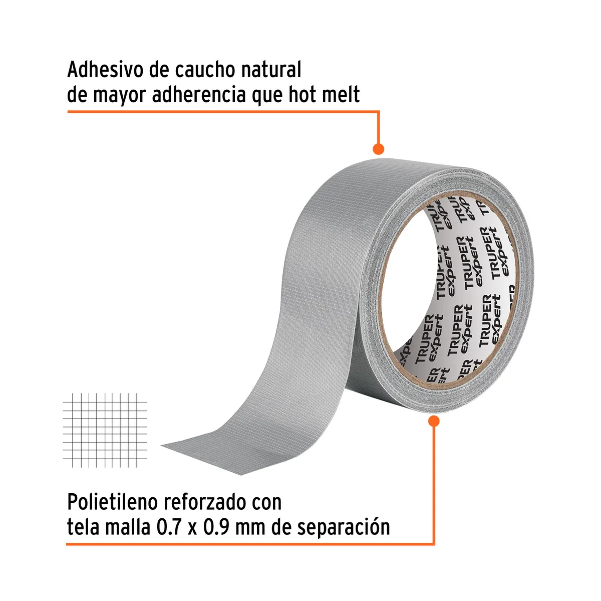 Cinta para Ducto 10 m Espesor 0.27 mm Truper Expert - 10932