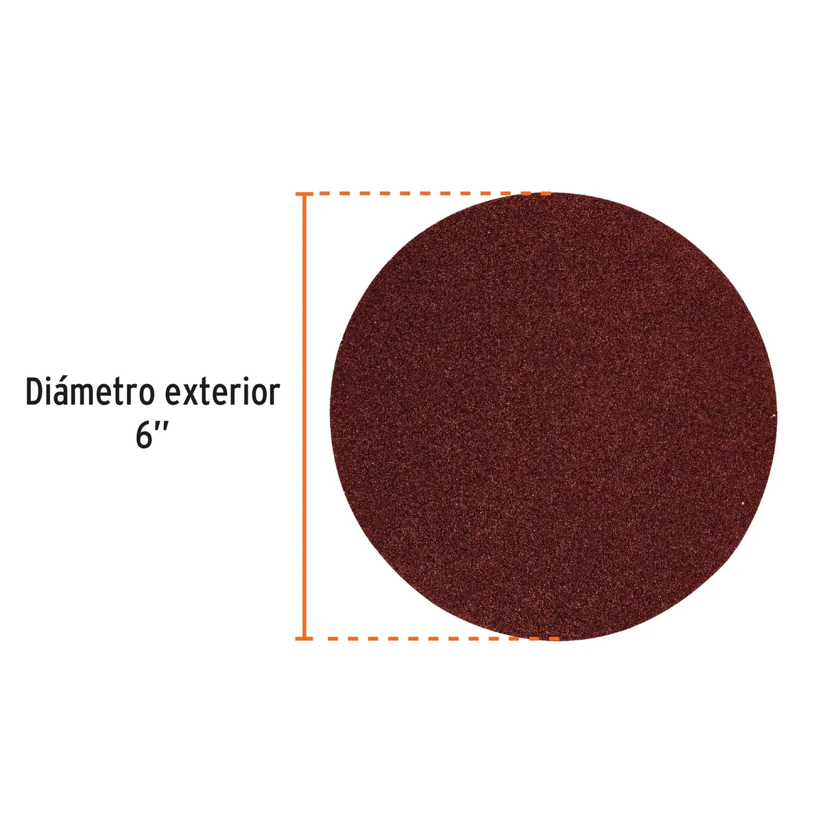 Paquete con 3 Discos de Lija 6" Grano 80 Truper - 16164