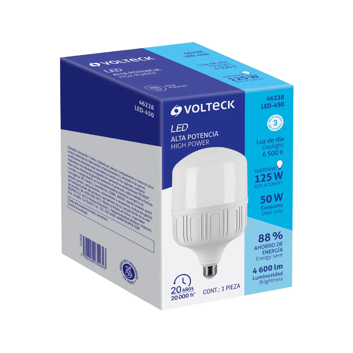 Foco LED de Alta Potencia 50 W Luz Blanca Fría Truper - 46228