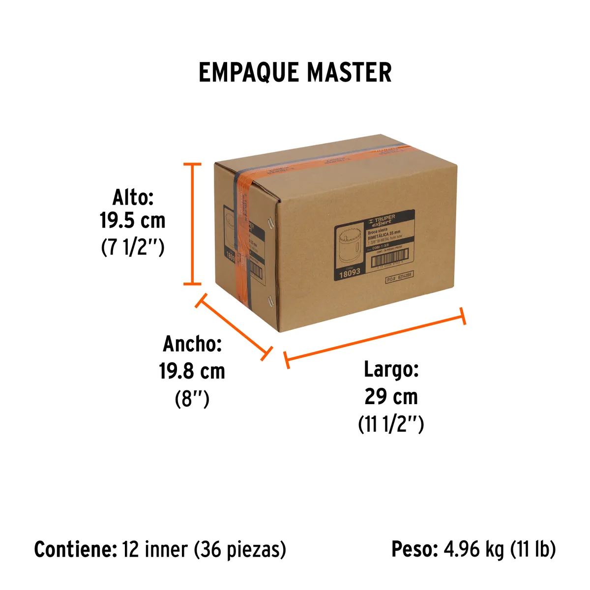 Brocasierra Bimetálica Truper Expert 1 3/8" - 18093