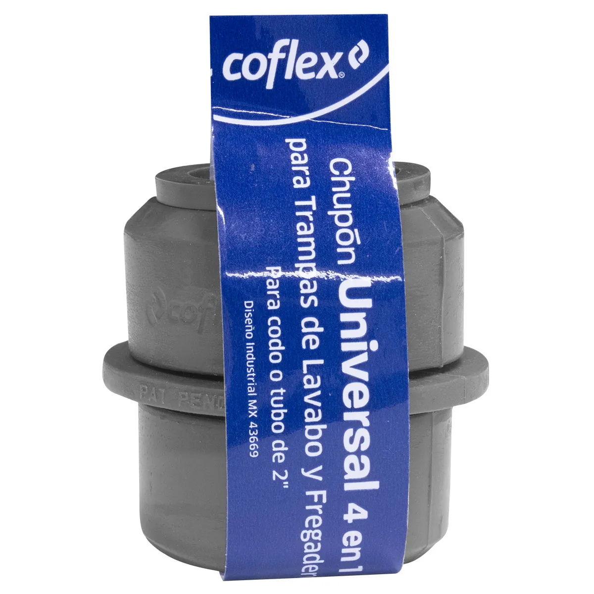 Chupón universal 4 en 1 COFLEX para descarga de 2" Para trampas de Lavabo